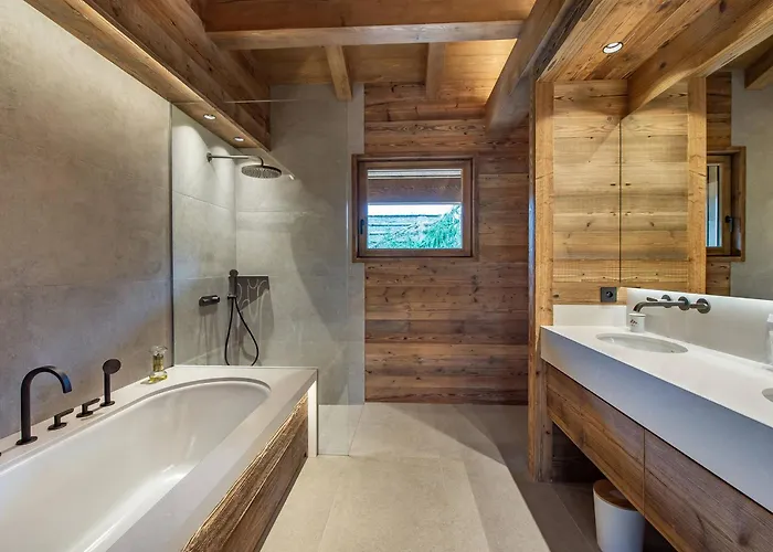 Chalé Moderne Avec Piscine Interieure Et Hammam - Fr-1-569-76 Megève