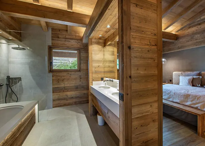 Moderne Avec Piscine Interieure Et Hammam - Fr-1-569-76 * Megève