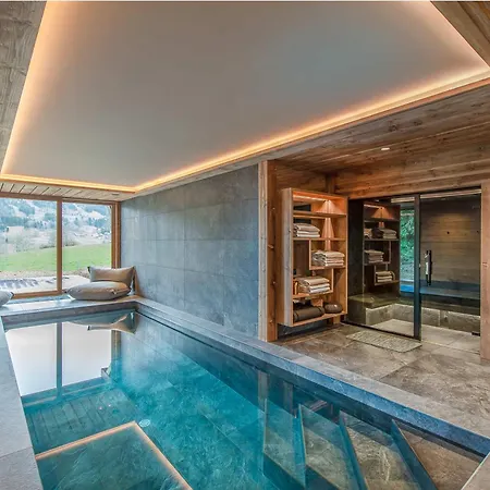 Moderne Avec Piscine Interieure Et Hammam - Fr-1-569-76 Chalet Megeve